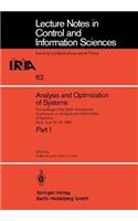 Analysis and Optimization of Systems