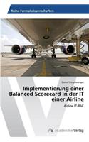 Implementierung Einer Balanced Scorecard in Der It Einer Airline