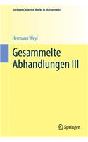 Gesammelte Abhandlungen III