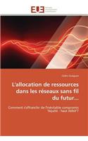 L'allocation de ressources dans les réseaux sans fil du futur...