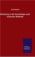 Einleitung in die Psychologie nach kritischer Methode