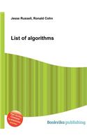 List of Algorithms