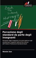 Percezione degli standard da parte degli insegnanti