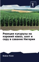Реакция кукурузы на коровий навоз, азот и с&#1