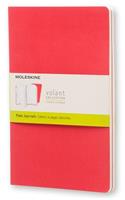 Moleskine Large Volant Geranium Red/scarlet Red Plain Journal