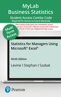 Mylab STATS with Pearson Etext -- Combo Access Card -- For Statistics for Managers Using Microsoft Excel (24 Months)