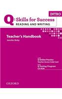 Q Skills for Success Reading and Writing: Intro: Teacher's Book Pack