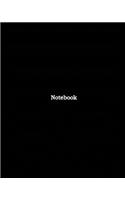 Notebook: Black Notebook, Journal
