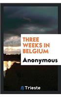 THREE WEEKS IN BELGIUM