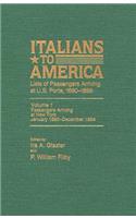 Italians to America, Jan. 1880 - Dec. 1884