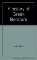 A History of Greek Literature