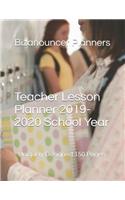Teacher Lesson Planner 2019-2020 School Year
