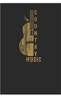 Country Music: Guitars Notebook, Dotted Bullet (6 x 9 - 120 pages) Musical Instruments Themed Notebook for Daily Journal, Diary, and Gift