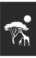 Giraffe Tree: Giraffes Notebook, Blank Lined (6 x 9 - 120 pages) Animal Themed Notebook for Daily Journal, Diary, and Gift