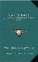 Gabriel Tarde: An Essay in Sociological Theory (1906)