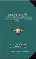 Addresses V1