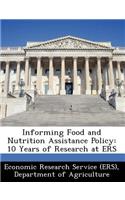 Informing Food and Nutrition Assistance Policy