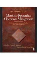 Handbook of Metrics for Research in Operations Management
