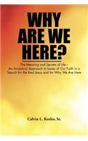 Why Are We Here?: An Analytical Approach to Issues of Our Faith in a Search for the Real Jesus and for Why We Are Here(English)