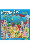 2020 Hidden Art the Ultimate Image Search Calendar 16-Month Wall Calendar