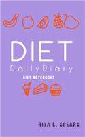 The Diet Daily Diary NoteBook3: The great way to keep track of your diet 5"x8"(3 Diet Notebook)