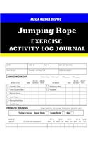 Jumping Rope Exercise Activity Log Journal