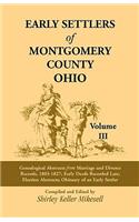 Early Settlers of Montgomery County, Ohio Volume 3