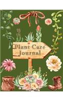 Plant Care Journal: Garden Planting 8.5x11 Notebook For Organizing and Planning