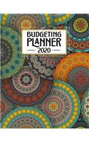 Budgeting Planner: Fun Colorful Mandala Circles - Easy to Use - Debt Reduction - Daily Weekly Monthly Calendar Expense Tracker - Budget Planner - Monthly BIlls - Finan