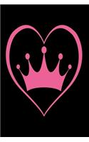 Crown with heart black Version