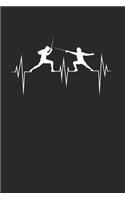 Fencing Notebook - Instructor Journal Planner: Swordsman Foil Epee Saber Organizer For Men Women Kids