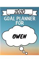 2020 Goal Planner For Owen