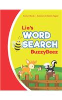 Lia's Word Search: Solve Safari Farm Sea Life Animal Wordsearch Puzzle Book + Draw & Sketch Sketchbook Activity Paper - Help Kids Spell Improve Vocabulary Letter Spell