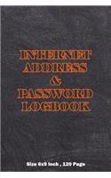 Internet Address & Password Logbook
