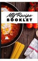 My Recipe Booklet