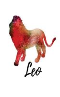 Leo: Leo Sketch Book Red