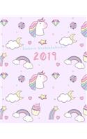 Einhorn Wochenkalender 2019