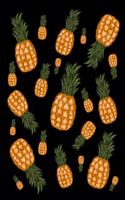Pineapples Everywhere Notebook Journal 120 College Ruled Pages 8.5 X 11