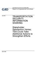 Transportation security information sharing