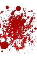 Blood Splatter Wide Rule Composition Notebook