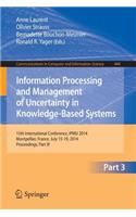 Information Processing and Management of Uncertainty