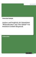 Analyse Und Vergleich Der Eislaufoden Winterfreuden Und Der Eislauf Von Friedrich Gottlieb Klopstock