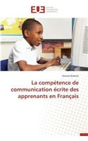La Compétence de Communication Écrite Des Apprenants En Français: (Omn.Univ.Europ.)