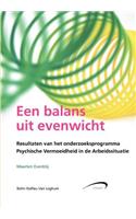Een Balans Uit Evenwicht.