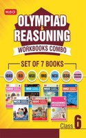 Class 6: Olympiad Workbook and Reasoning Book Combo for NSO-IMO-IEO-NCO-IGKO-ISSO (Set of 7 Books)