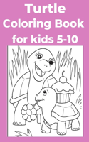 Turtle Coloring Book for kids 5-10