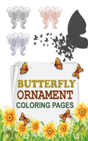 Butterfly Ornament Coloring Pages: Butterfly Coloring Book For Toddlers