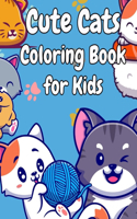 Cute Cats Coloring Book for Kids