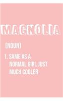 Magnolia Same as a normal girl just much cooler