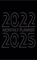 2022-2025 Monthly Planner : 48 Month Agenda, Monthly Organizer Book for Activities and Appointments, 4 Year Calendar Notebook, White Paper, 8.5â€²â€² x 11â€²â€²
